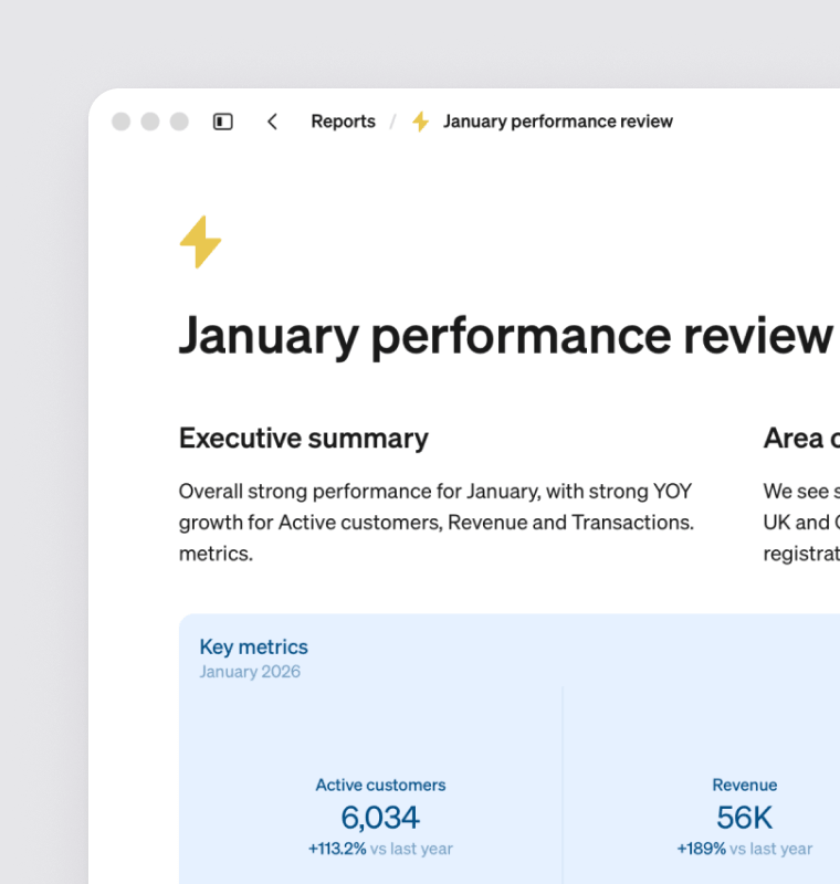 Generate reports